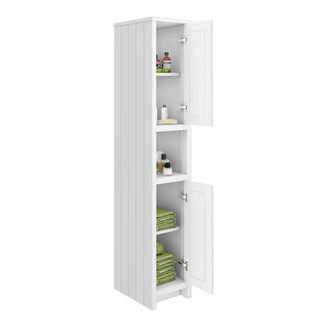 Chatsworth Traditional White Tall Cabinet 2 Chatsworth Traditional White Tall Cabinet - Image 2