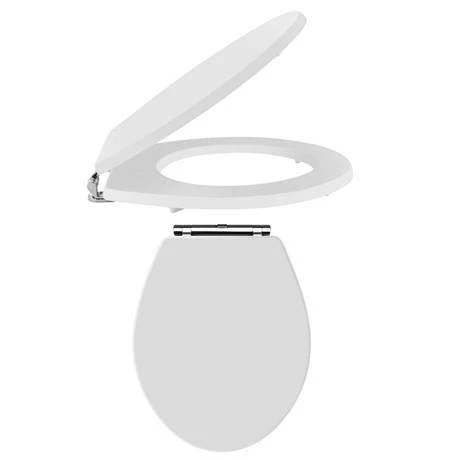 York Traditional White Ash BTW WC Unit with Pan & Top-Fixing Seat 2 York Traditional White Ash BTW WC Unit with Pan & Top-Fixing Seat - Image 2