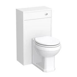 York Traditional White Ash BTW WC Unit with Pan & Top-Fixing Seat