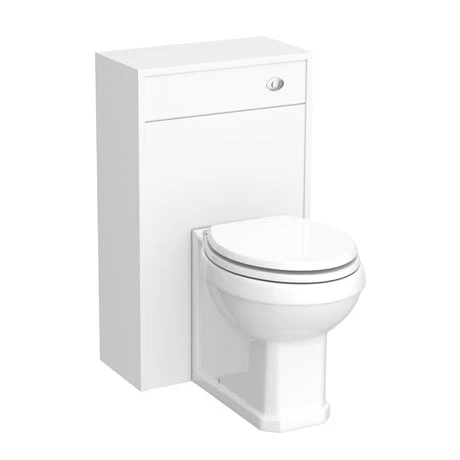 York Traditional White Ash BTW WC Unit with Pan & Top-Fixing Seat 1 York Traditional White Ash BTW WC Unit with Pan & Top-Fixing Seat